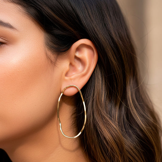BIG THREAD EARRINGS