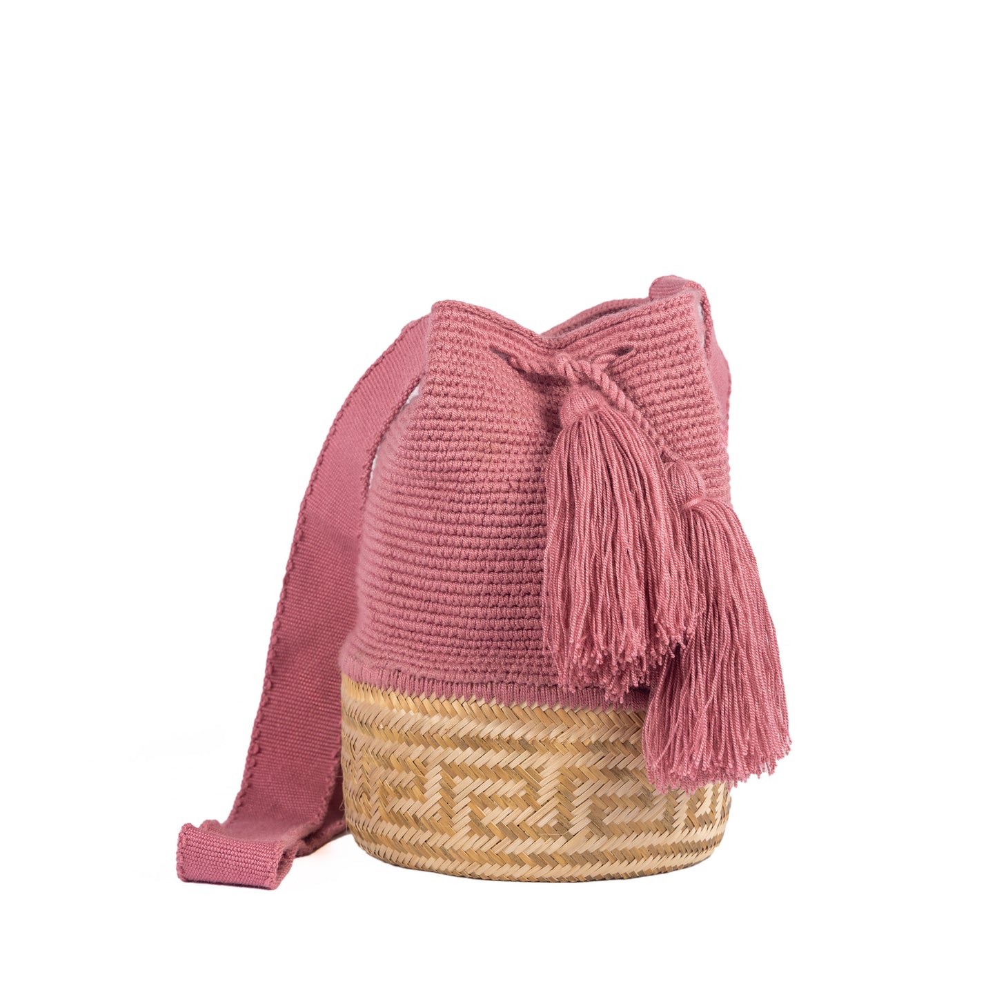 ROSE PINK & NATURAL WOVEN