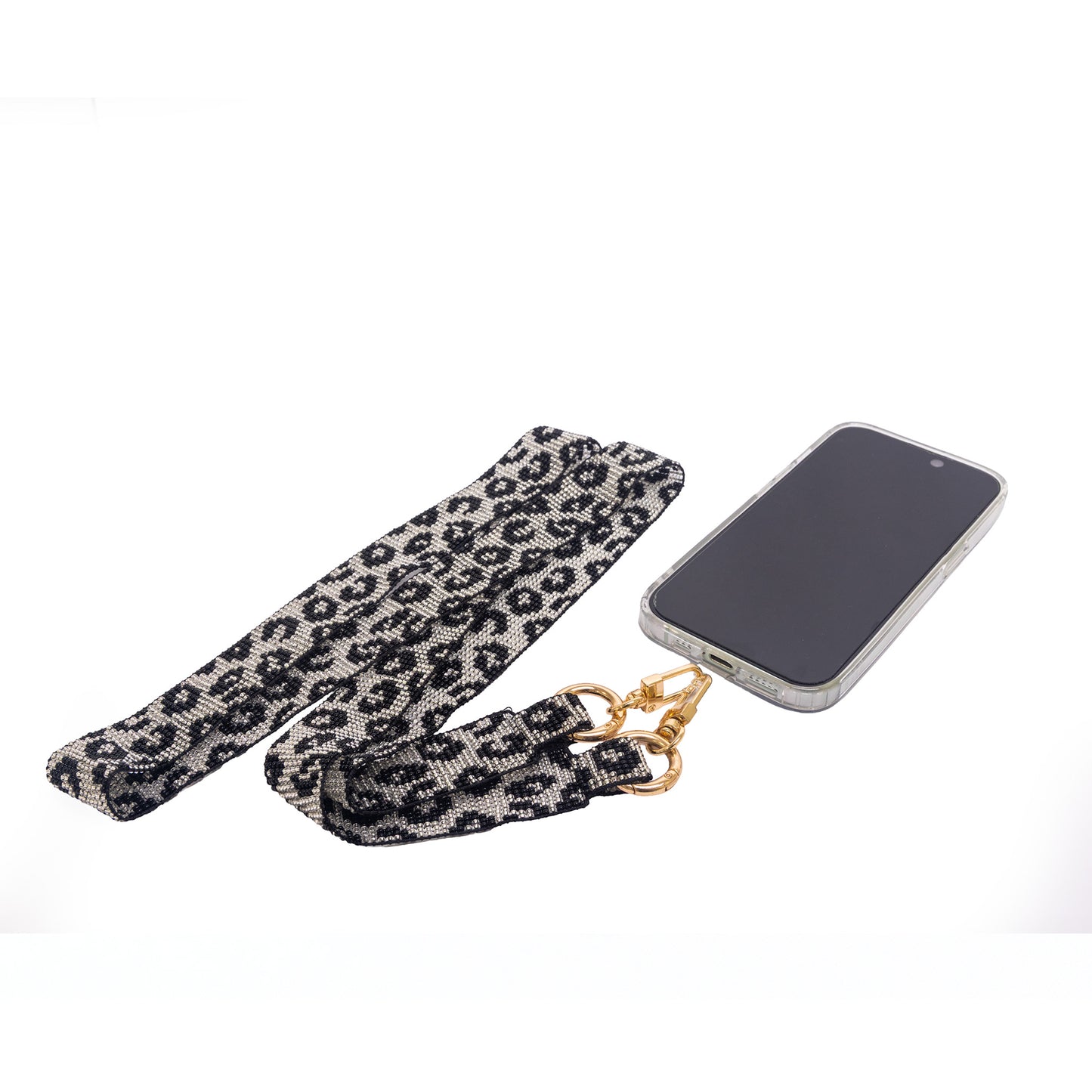 LEOPARD PRINT PHONE STRAP