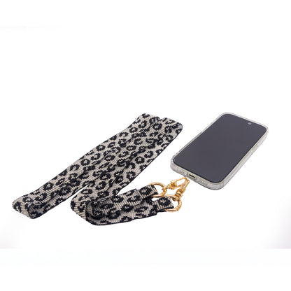 LEOPARD PRINT PHONE STRAP