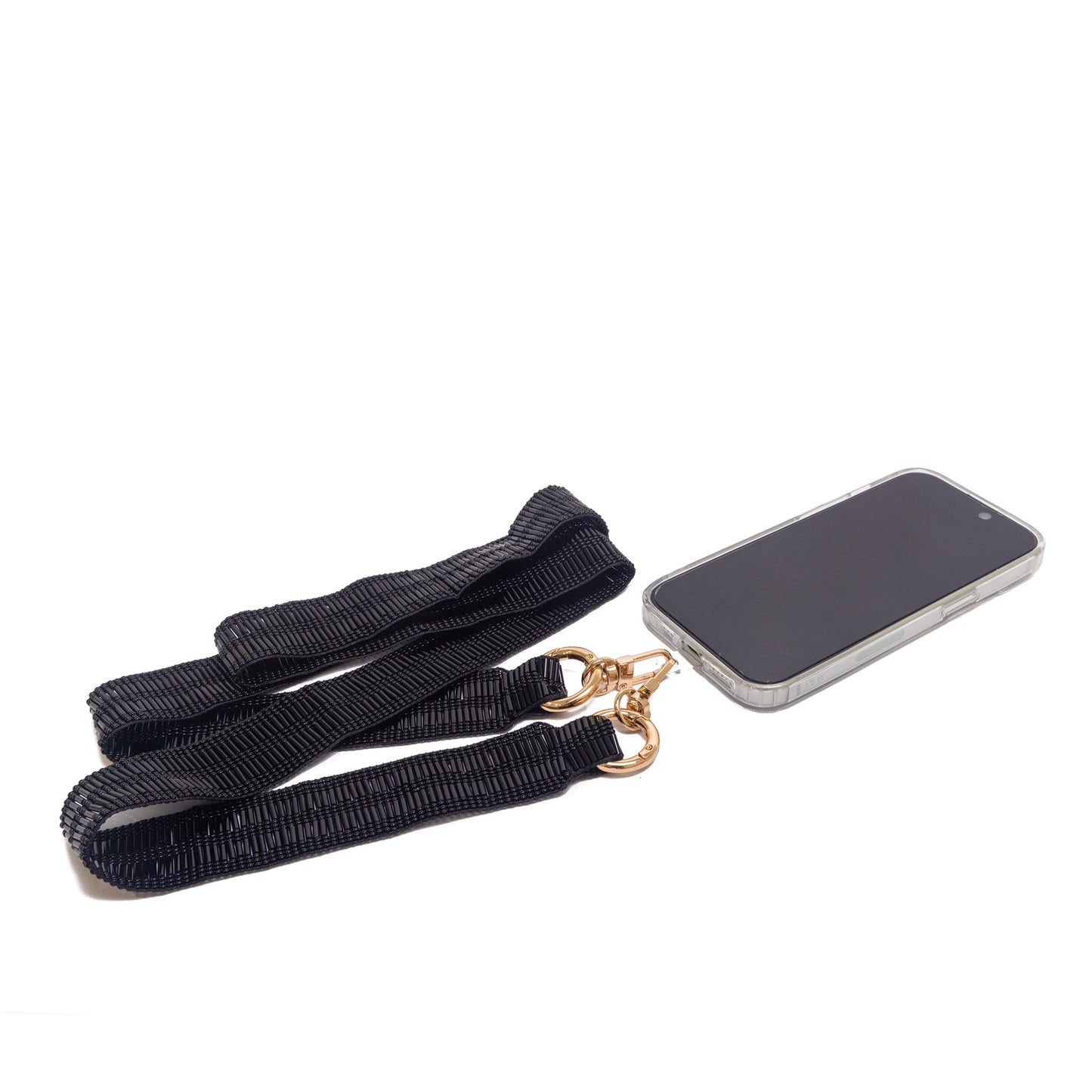 BLACK PHONE STRAP