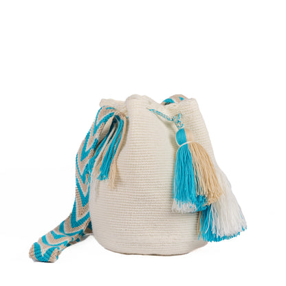 IVORY & TURQUOISE BOHO ARTISAN PURSE