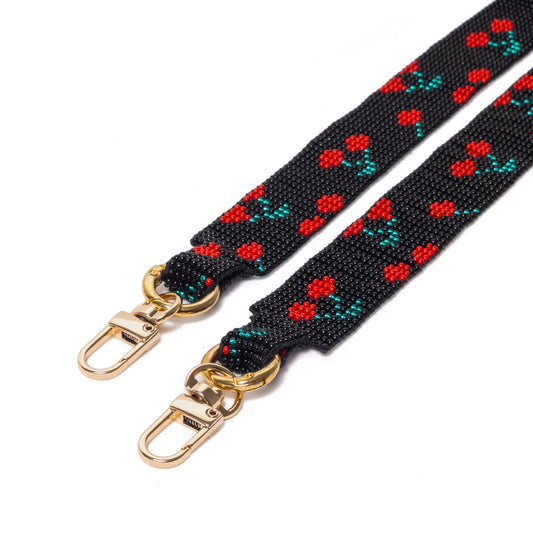 FLORAL CHERRY NOIR STRAP