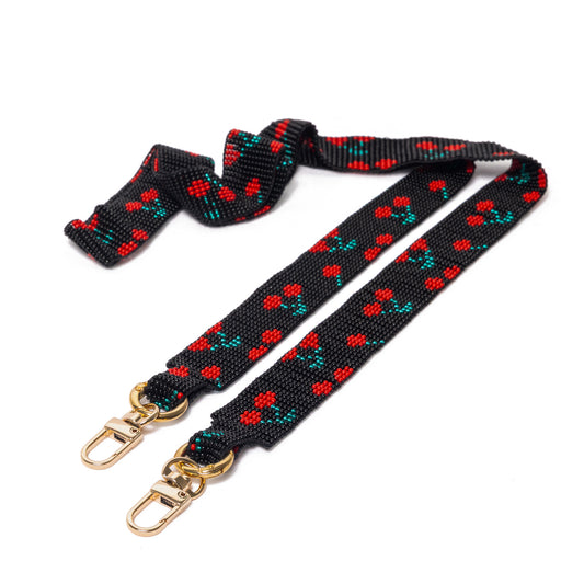 FLORAL CHERRY NOIR STRAP