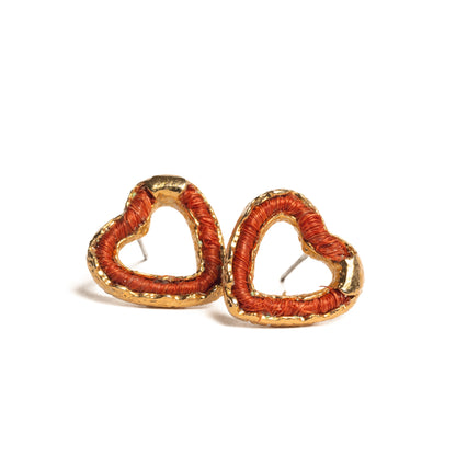 MEDIUM HEART STUDS