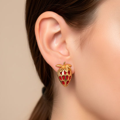 STRAWBERRY EARRINGS