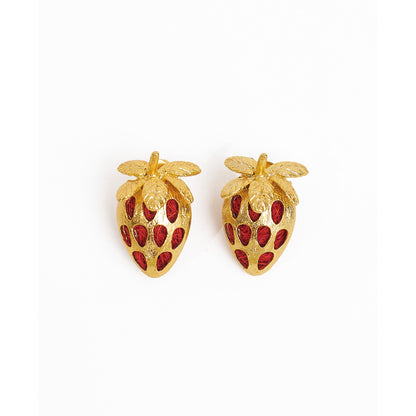 STRAWBERRY EARRINGS