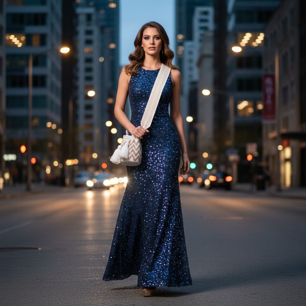 MINI CHEVRON BOHO PARTY BAG