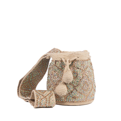 MINI IRIDESCENT PARTY ARTISAN PURSE