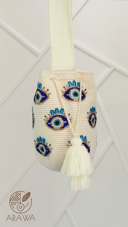EVIL EYE BEADED BOHO ARTISAN PURSE